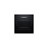 Four encastrable EcoClean Bosch HBA553BA0 - Four multifonction Chaleur tournante ou pulsée / 71 litres / Classe A / Noir / Porte tempérée (3 vitres)