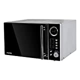 H.Koenig Four Micro-Ondes VIO9 Grill 2 en 1, 25 L, Plateau tournant 27cm, 10 modes de cuisson jusqu’à 1000W, Décongélation, Cuisson combinée, écran LCD