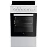 Beko - fss57100gw - Cuisinière vitrocéramique 60l 4 feux blanc