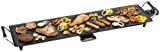 Bestron Plancha/Plaque de cuisson teppanyaki électrique 90,5 x 23,7 cm antiadhésive, 1800 W, Noir