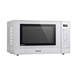 Panasonic Four Micro-Ondes solo NN-ST45KWEPG 32 Litres, Technologie Inverter, Puissance Micro-Ondes 1000 W, Plateau tournant 34 cm, 21 Programmes Automatiques, Décongélation Turbo - Blanc