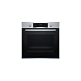 Four encastrable EcoClean Bosch HBA553BR0 - Four multifonction Chaleur tournante ou pulsée / 71 litres / Classe A / Inox / Porte tempérée (3 vitres)