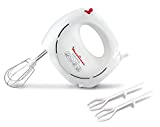 Moulinex - Easy Max Mixeur - HM2501B1 - Batteur Électrique de Cuisine avec 5 Vitesses, Ergonomique, Efficace et Pratique - Fouets en Plastique et Inox - Puissance 200W - Classe Energétique A+++