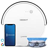 ECOVACS Deebot 605 Aspirateur Robot avec Forte Puissance d'Aspiration, Robot Aspirateur Laveur 2 en 1, Connecté Appli et Alexa, avec Bac à Poussières 520ML, jusqu'à 110 mins, 2 Ans de Garantie
