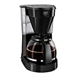 Melitta 6762887 Cafetière Filtre avec Verseuse en Verre, Easy II, 1023-02, Noir