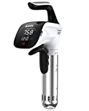Azrsty Sous Vide, Cuiseur Sous Vide,Silencieuse 850 Watts avec 1 une Pompe à vide et 5 Sacs (Blanc)