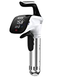 Azrsty Sous Vide, Cuiseur Sous Vide,Silencieuse 850 Watts avec 1 une Pompe à vide et 5 Sacs (Blanc)