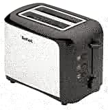 Tefal TT356110 Grille-pain 2 fentes Toaster Express Décongélation Réchauffage 7 Niveaux de Dorage 850W Inox et Noir