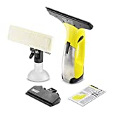 Kärcher 16334300 WV2 Premium jaune nettoyeur de vitres, avec raclette standard (largeur 280 mm et motif varié), raclette petits carreaux (largeur 170mm)