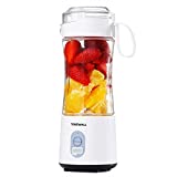 Mini Blender des Smoothies, Mixeur Blender Portable USB, 4 Lames Enduites de Titane, Base de Moteur en Acier Inoxydable, Blender Portable 500ml pour Sport et Voyage (color 1)