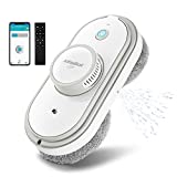AlfaBot X7 Robot Nettoyeur de Vitres, Robots Lave Vitres Contrôlé par APP et Télécommandé, Robot Nettoyage Vitre avec Réservoir pour Laver Tous Types de Surfaces (Blanc)