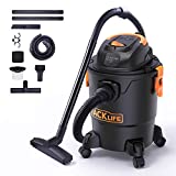 TACKLIFE Aspirateur Eau Poussière, 18.9L 1000W Aspirateur de Chantier, Aspiration et soufflage des Déchets Secs/Humides, Multi-Filtre, 3 Embouts de Brosse, Idéal Pour nettoyer Jardin, Voiture, Maison