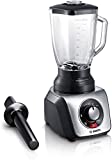 Bosch - Blender SilentMixx Pro en plastique - Noir et acier inoxydable brossé Noir