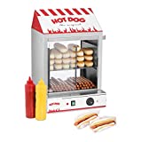 Royal Catering Cuiseur à Vapeur Hot-Dogs Machine Appareil a Hot Dog RCHW 2000 (2000 W, Capacité: 200 saucisses, 50 petits pains, Plage de température 30-110 °C, Vanne d’évacuation) Acier Inox