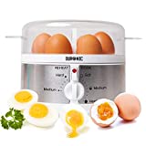 Duronic EB35 Cuiseur à œufs – de 1 à 7 œufs – Thermostat et minuteur pour obtenir œufs durs / mollets / à la coque avec fonction dédiée pour préparer deux types de cuisson
