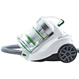 H.Koenig Aspirateur sans sac multicyclonique traineau AXO900, classe énergétique AAA, blanc, Silencieux, Puissant, Efficace, pour tapis et sols durs, inclus brosse poussière et suceur plat