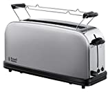 Russell Hobbs Toaster Grille-Pain, Fente Large Spécial Baguette, 6 Niveaux de Brunissage, Fonction Décongèlation - 21396-56 Adventure