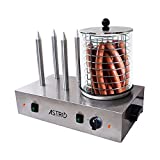 Astro Machine à Hot Dog Professionnelle 4 Plots - 2 x 300 W - Cylindre Ø 200 mm
