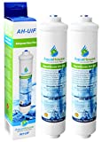 2x AquaHouse AH-UIF Compatible Filtre à eau universel pour réfrigérateur Samsung LG Daewoo Rangemaster Beko Haier etc Réfrigérateur Congélateur