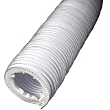 Xavax Tuyau d'évacuation d'air (pour sèche-linge, diamètre intérieur 10,2 cm, longueur 2 m) Blanc