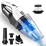 Holife à Main sans Fil 3-en-1/ Aspirateur Voiture Aspirateur de Table 90W/ Aspiration Forte/Batterie Lithium 14.8V/2200mAh Rechargeable avec 2 Filtres pour Ménage, Voiture, Liquide&Sec