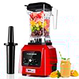 Amzdeal Blender- Mixeur Blender Professionnel 2600W avec 14 Vitesses Continues, Lames en Acier Inoxydable 316, 27000 tr/min Max, Blender Smoothie avec 1600 ml Jarre en Tritan sans BPA