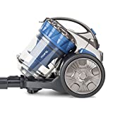 H.Koenig Aspirateur sans sac Multicyclonique traineau STC68 Compact+ Spécial Animaux bleu, Classe énergétique AAA, filtre HEPA, Silencieux, Puissant, Inclus brosse, suceur plat 2 en 1, brosse turbo
