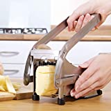Impeccable Culinary Objects (ICO) Coupe-Frites avec Lames De Coupe Interchangeables - pour des Frites Anglaises Ou Américains Maison - en Acier INOX 304 Haute Qualité