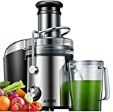 Centrifugeuse Extracteur de Jus 800W Centrifugeuse Fruits et Légumes et 2 Vitesses, 75mm Large Bouche, Anti-Goutte et Antidérapants et Brosse de Nettoyage - Sans BPA