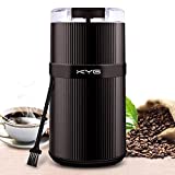 KYG Moulin à Café Électrique, Mini Broyeur à Café pour Graines de Lin, Semences de Café, Noix, Poivre, Épices et Autres avec Lames en Acier Inoxydable, Brun 150W 30g